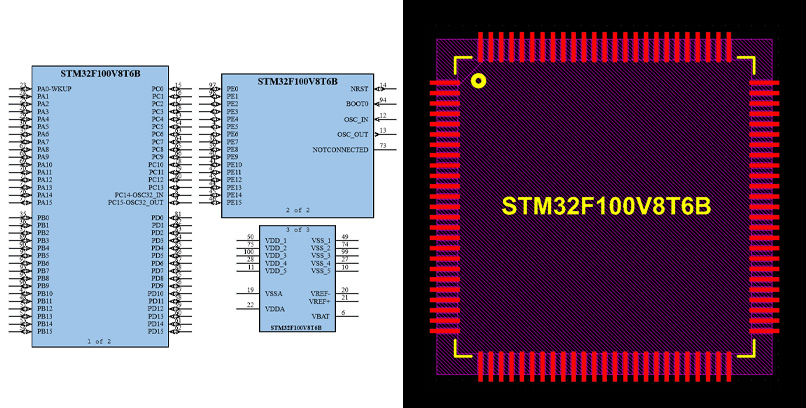 image STM32F100V8T6B