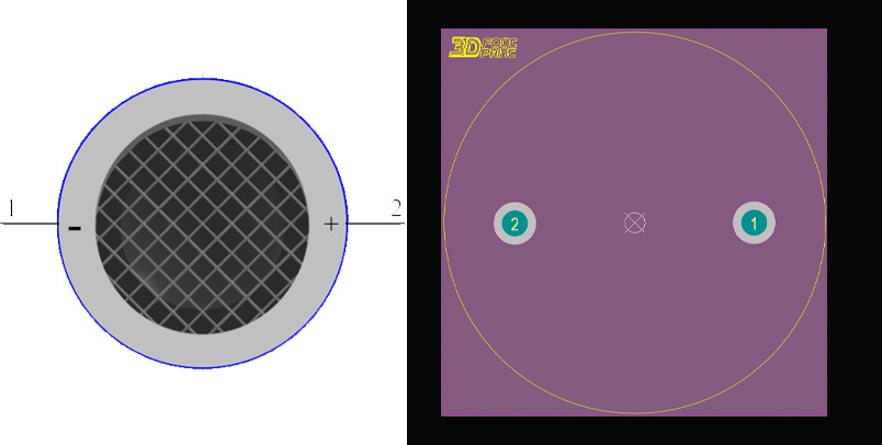 شماتیک و فوت پرینت سنسور التراسونیک
